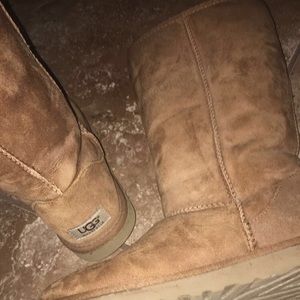 cream UGG boots
